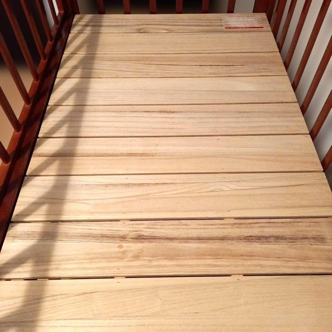 【送料込み匿名配送】KATOJIカトージ 木製ベビーベッド ブラウン 標準サイズ