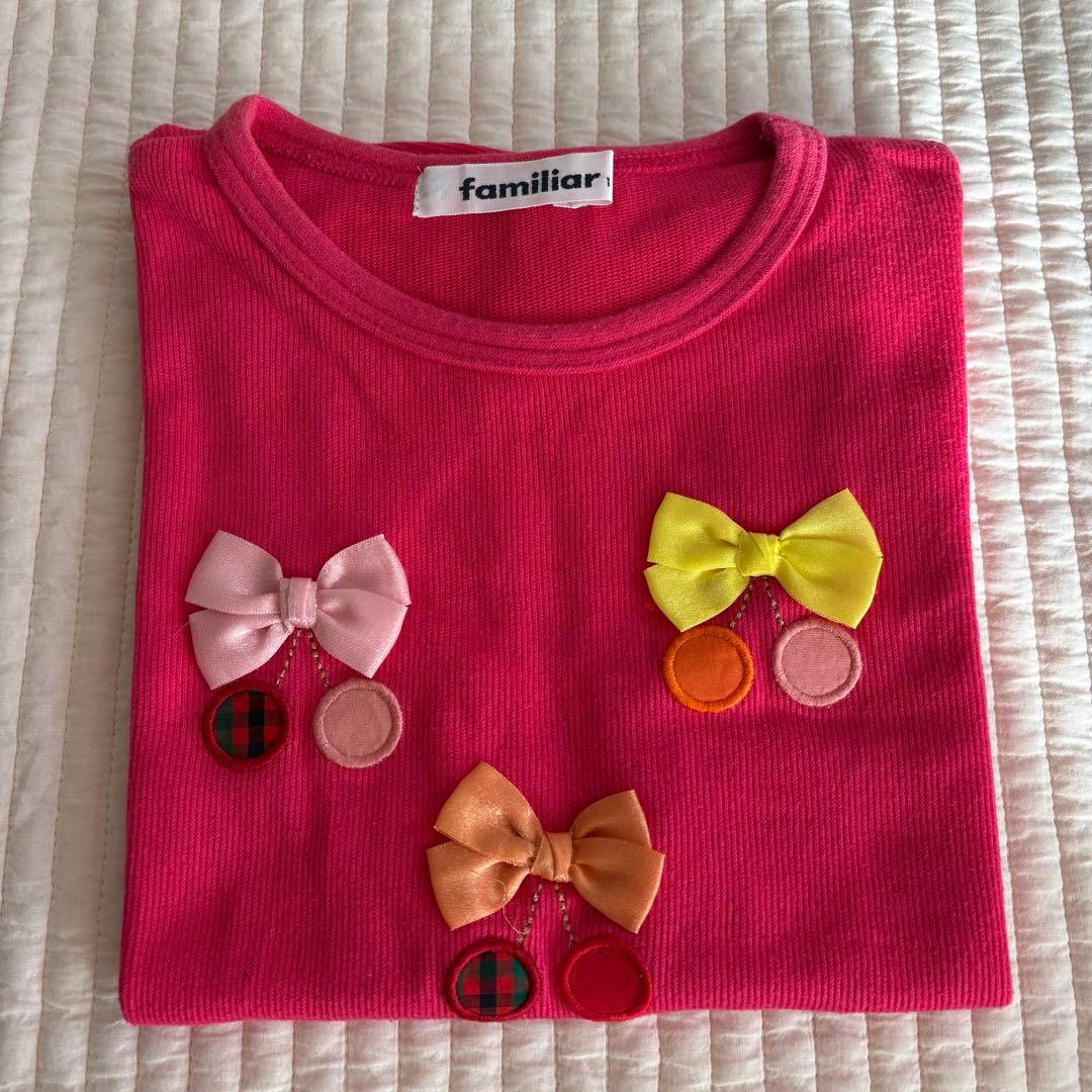 美品　ファミリア　Tシャツ・キュロット　110・100