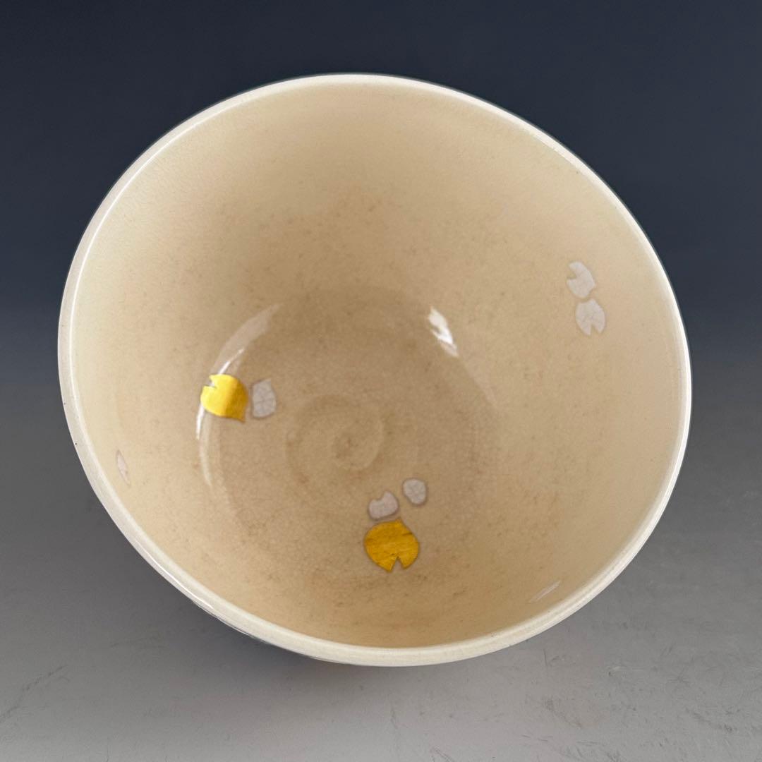 茶道具　色絵　桜　茶碗　琴浦窯　和田桐山　共箱　春　薄茶　抹茶　さくら