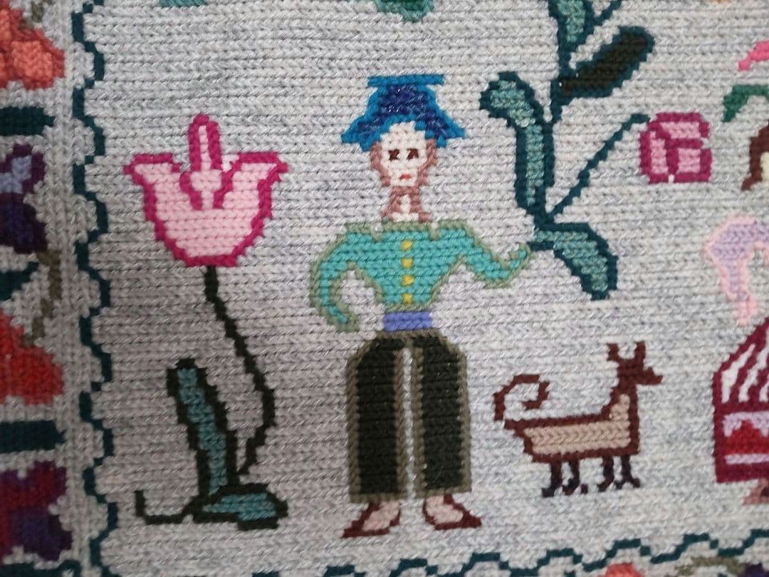 フランスアンティーク 刺繍 壁飾り ハンドステッチ タペストリー ポスター# 2