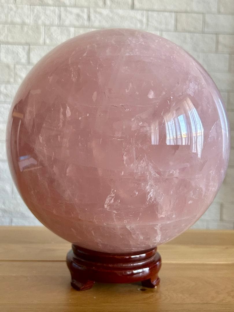 ローズクォーツ　特大　丸玉