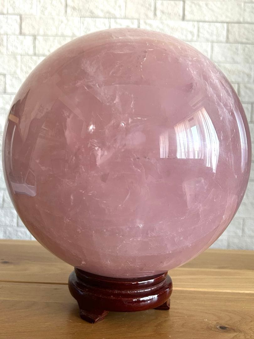 ローズクォーツ　特大　丸玉