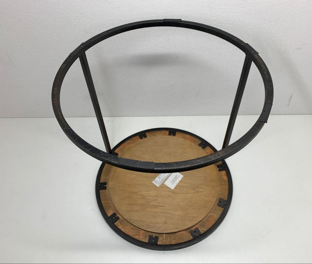 関家具 エルマ ラウンドサイドテーブル50 真鍮板 Φ50cm