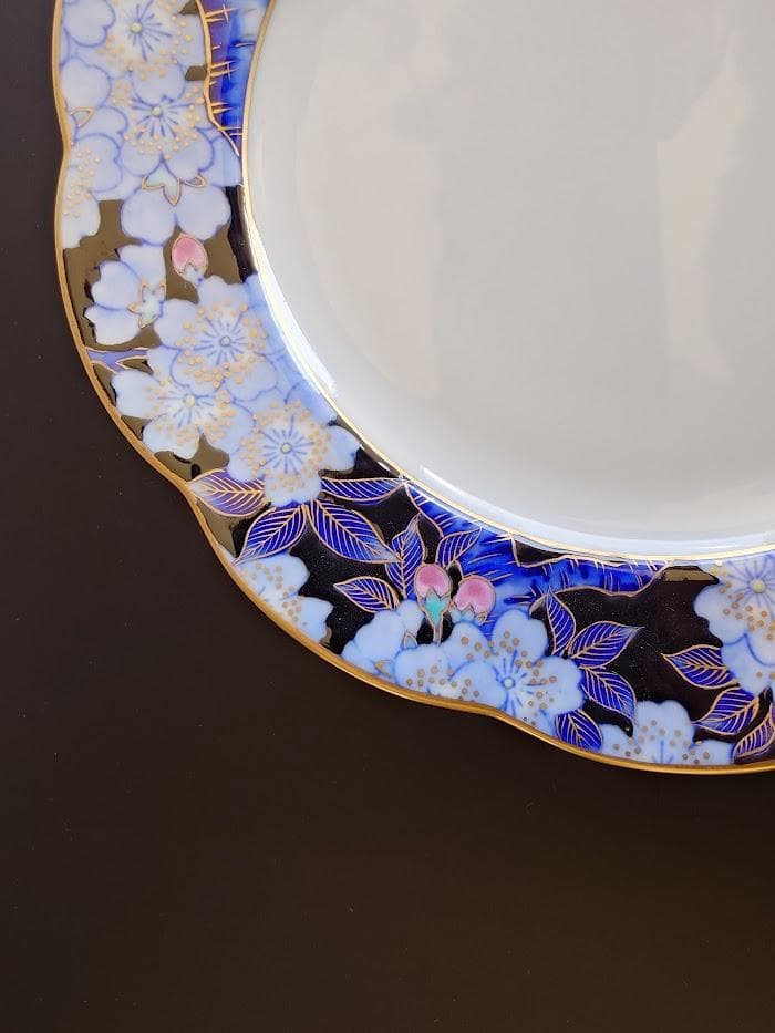 深川製磁　金襴桜　中皿　工芸品