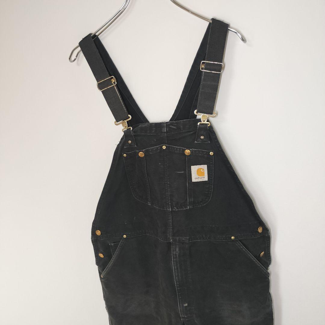 Carhartt カーハート ダック オーバーオール ブラック 黒 アメカジ L