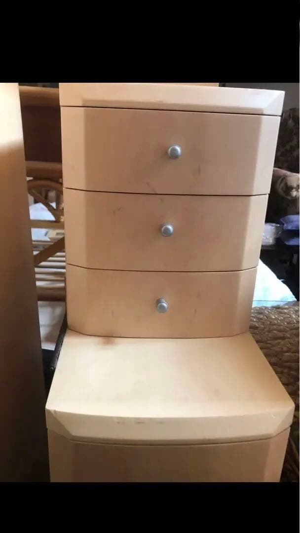 ナチュラル♦️ライト ジュエリー収納付 高級 ドレッサー♦️多機能♦️引き取り 配達可