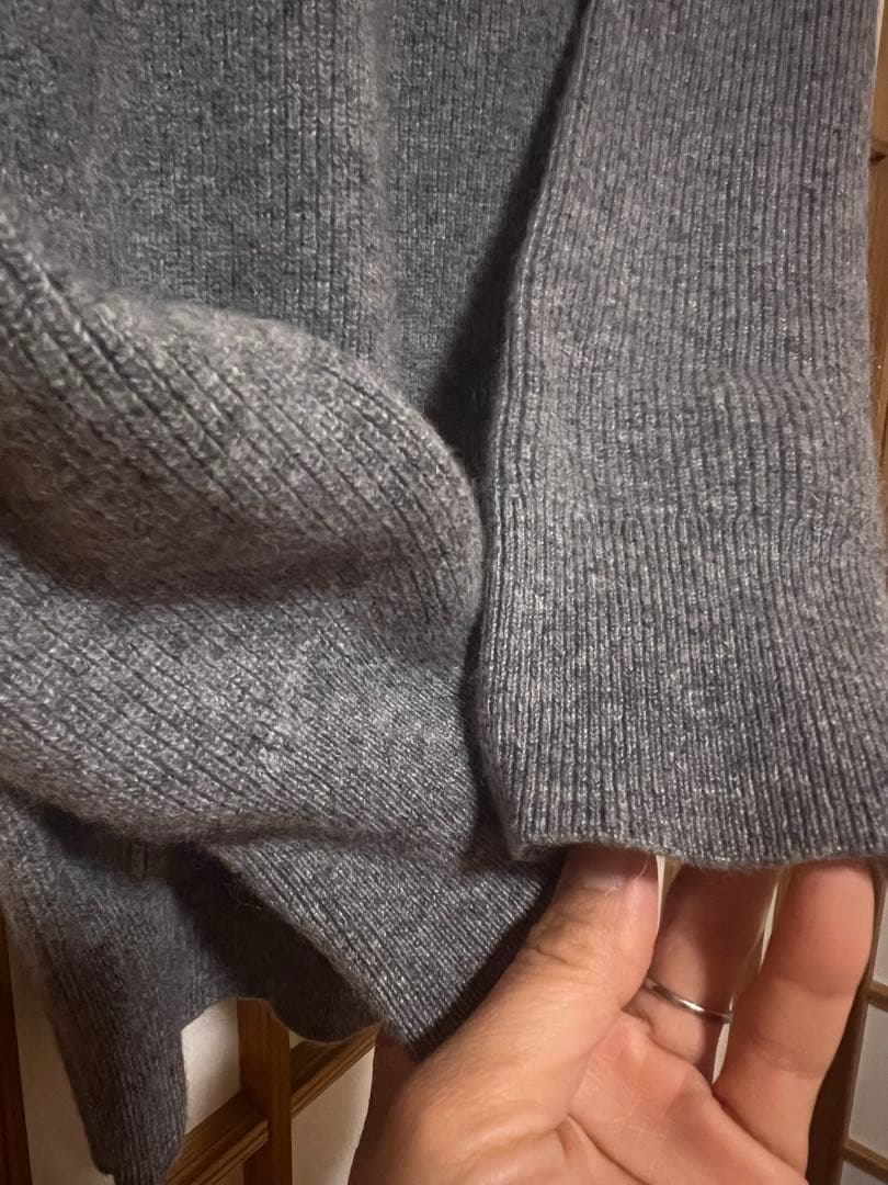 Callaway Collection メンズL 細身　グレー　カシミア100%