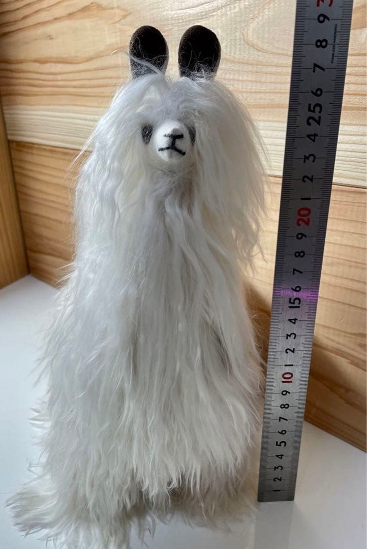 SUPER SOFT 天然100% スリのベビーアルパカ毛皮のぬいぐるみ