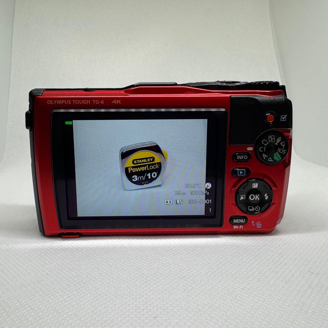 【美品/箱付】OLYMPUS TOUGH TG-6 4K 防水 レッド