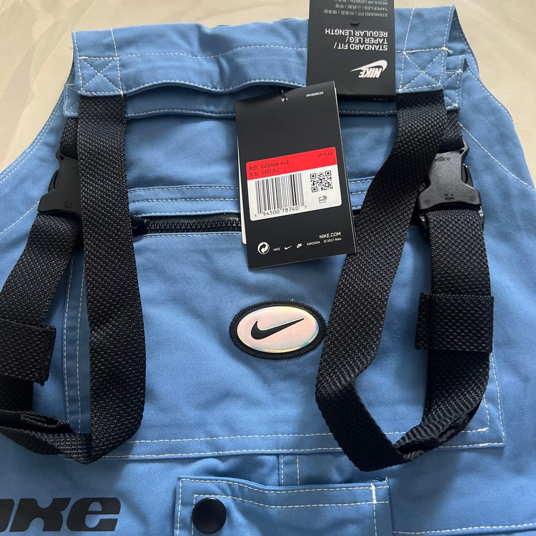 NIKE 青色 L オーバーオール