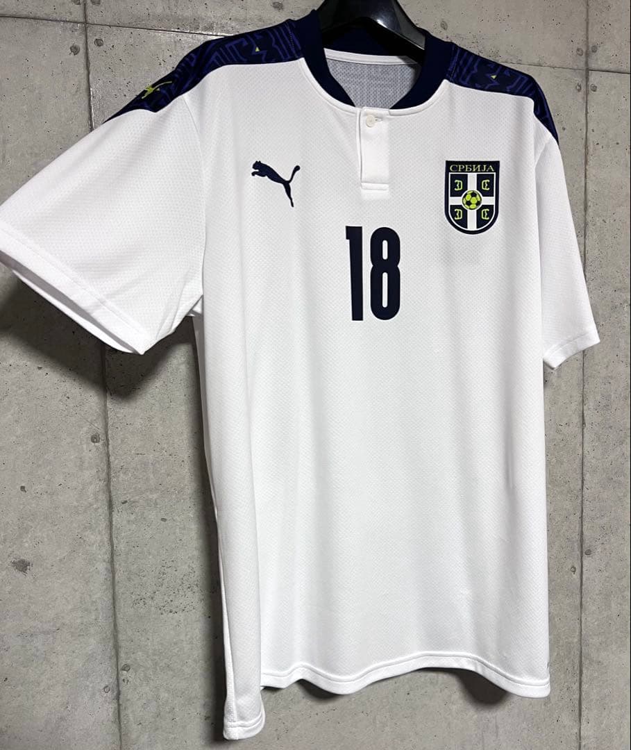 【新品/タグ付き】20-21 セルビア代表 #18 ヴラホヴィッチ【Lサイズ】