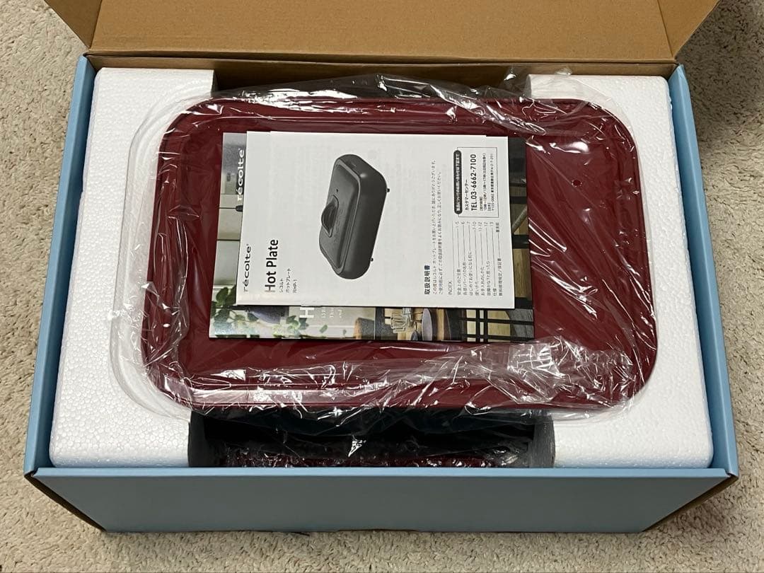 お値下げ【未使用】レコルト ホットプレート RHP-1(R) たこ焼きプレート付