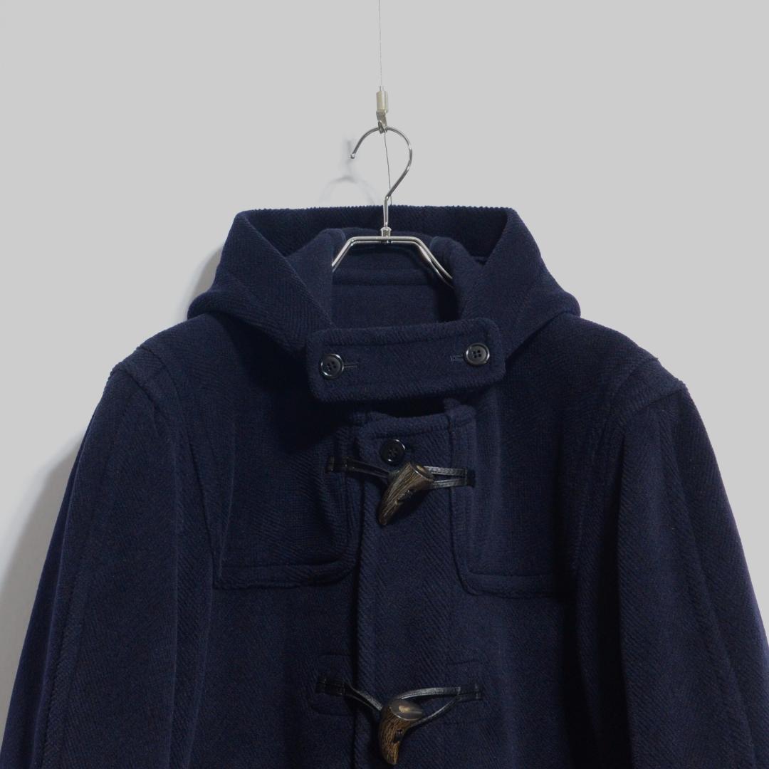 超貴重極上品　ムーアブルック製 カットパイル ダッフルコート M ネイビー