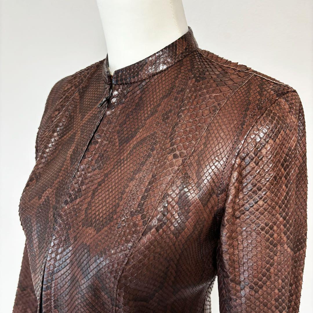 【限定値下げ】希少 アイザックセラム ジャケット ライダース スネーク パイソン