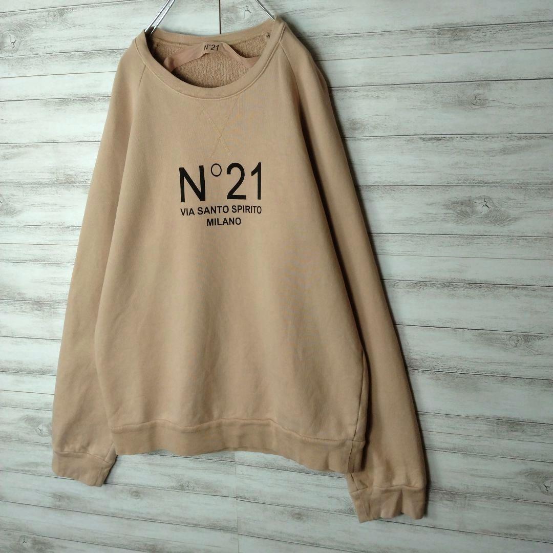 ☆ヌメロヴェントゥーノ N°21 スウェットロゴプリント44XLピンク男女兼用