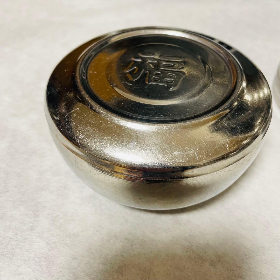 韓国ステンレスご飯茶碗＋蓋 2種セット 業務用