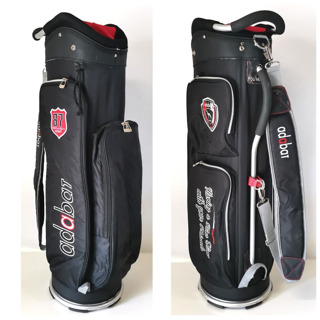【超軽量】adabat アダバット キャディバッグ パイプハンドル ブラック