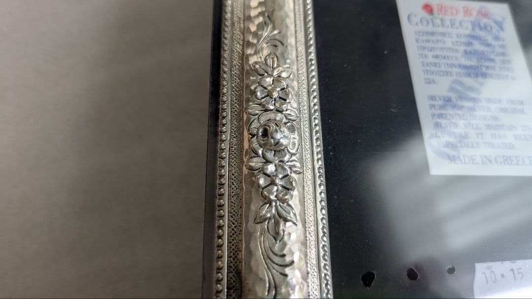 銀製フォトフレーム　ギリシャ製　シルバー950