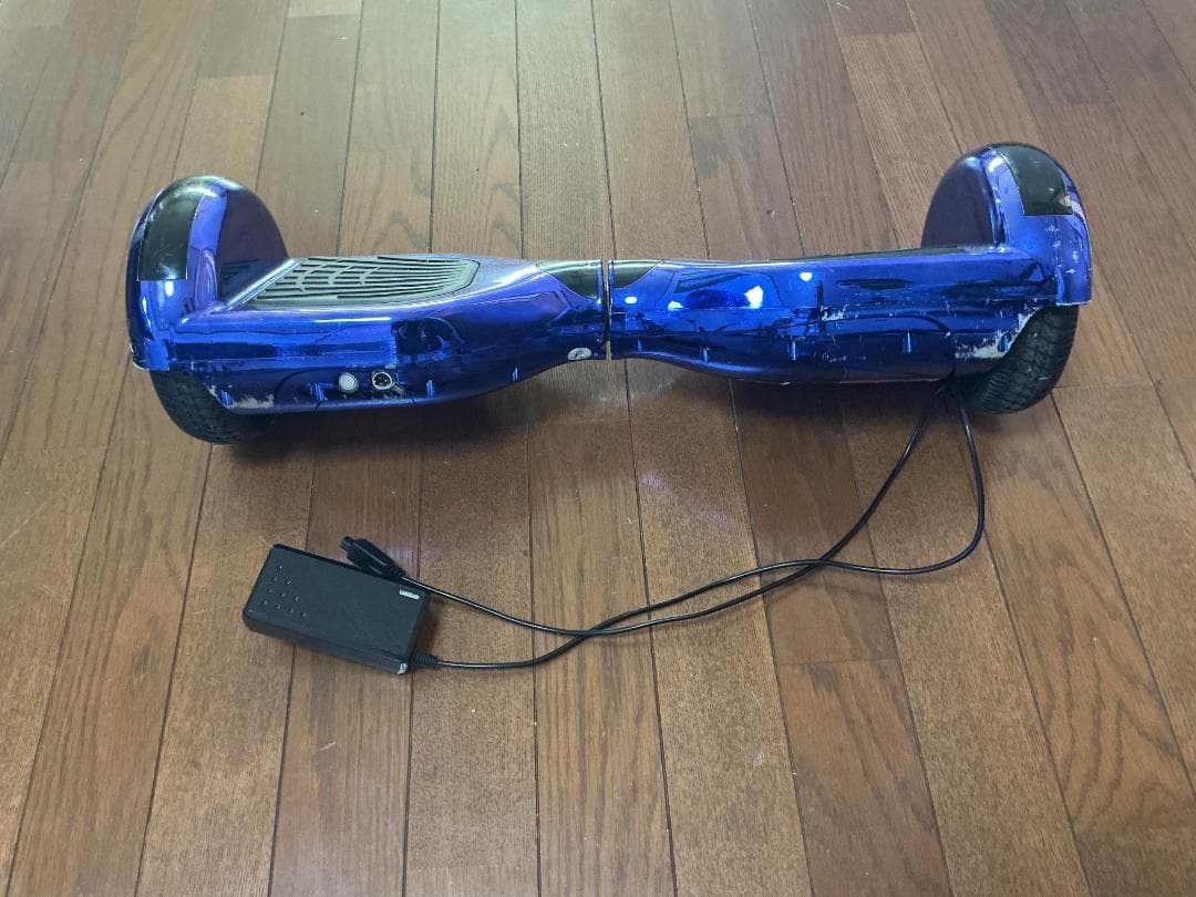 パープル 電動スケートボード LEDライト付き