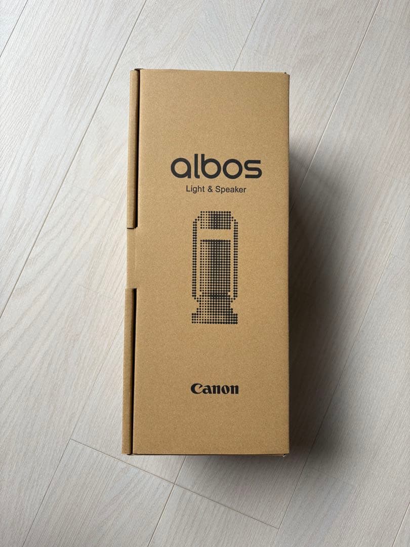 Canon albos ライト&スピーカー アルミ 日本製 シルバー 新品