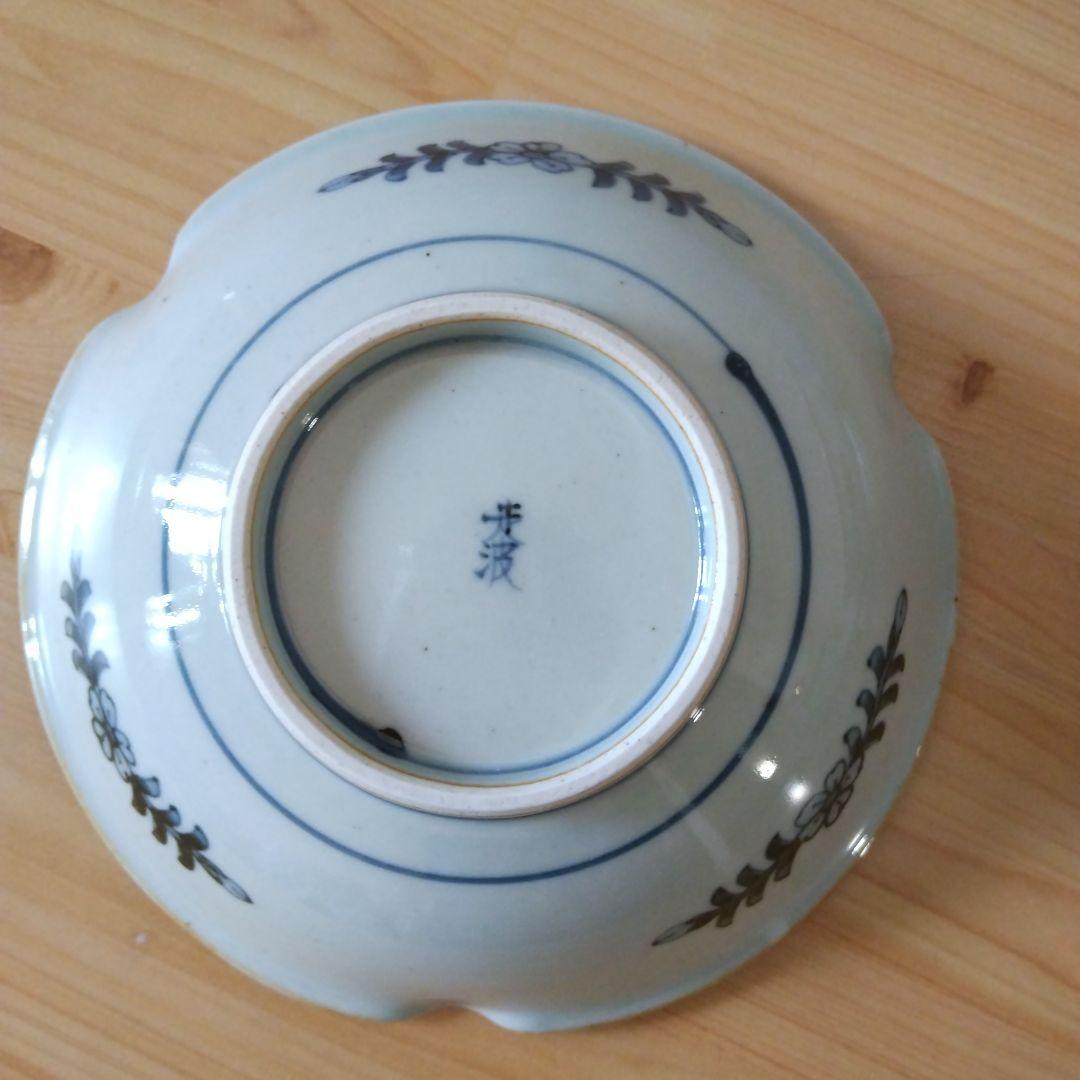 六代 佐藤走波・染錦のし目辻が花文・組鉢・5客セット・新品未使用