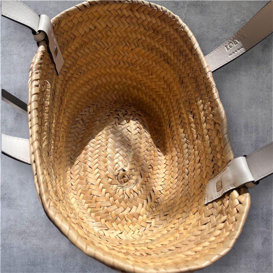 【正規品・美品】LOEWE ロエベ かごバッグ スモール（ホワイト）