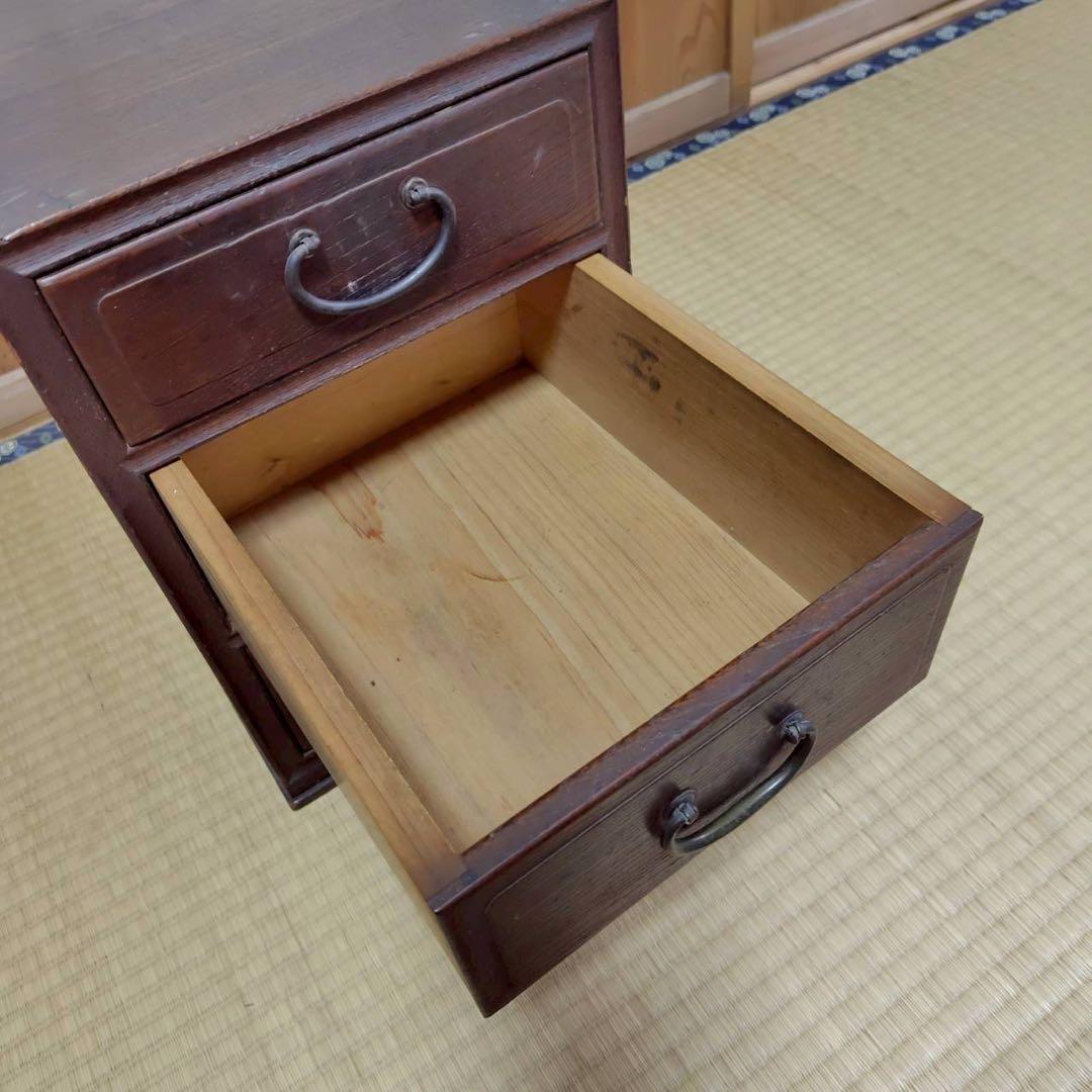 アンティーク ３段チェスト コンパクト タンス 年代物 お洒落 オシャレ 和風