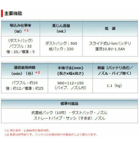マキタ　充電式クリーナーCL107FD【バッテリー無し】ショートサイクロン付き