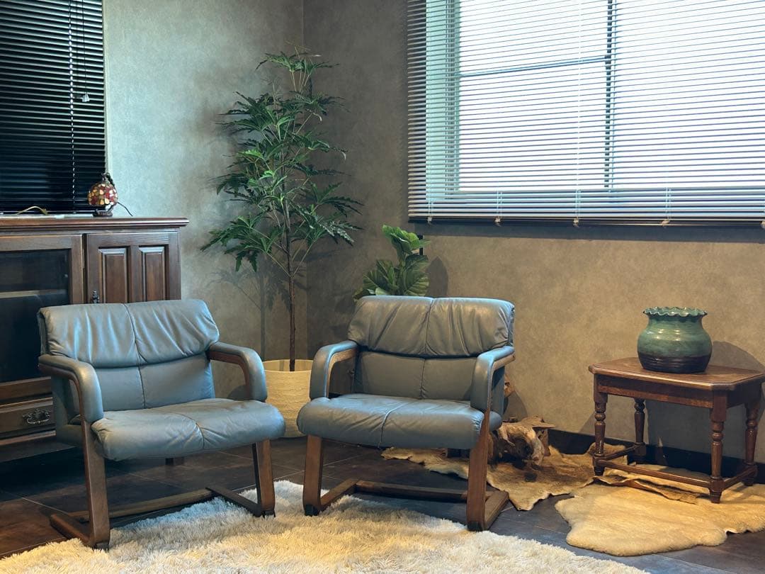 フジファニチア　FUJIFUNITURE アームソファ　ソファ　2脚セット