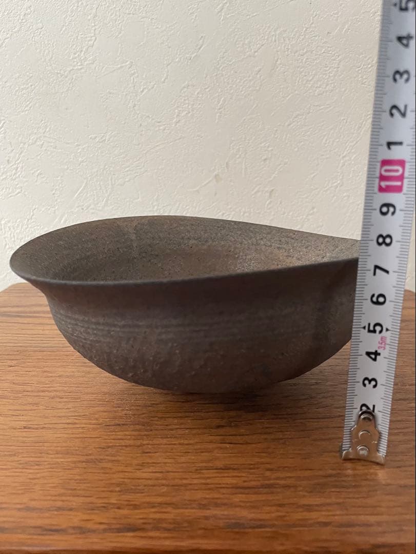 新品未使用 冨部咲喜子 たわみ鉢 陶器鉢 y鉢