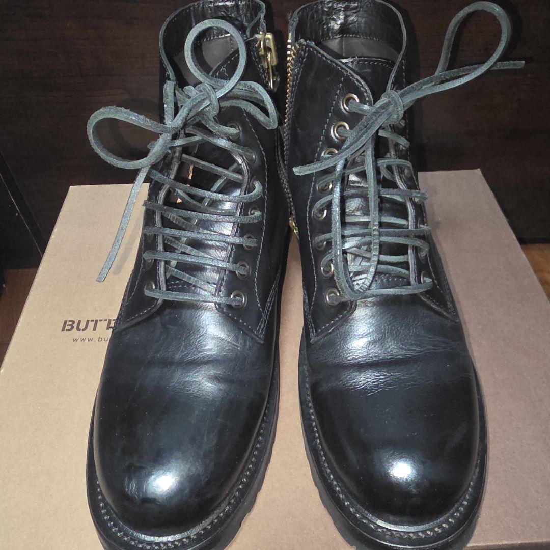 サイズ40 BUTTERO B6790 ワークブーツ ブラック NERO