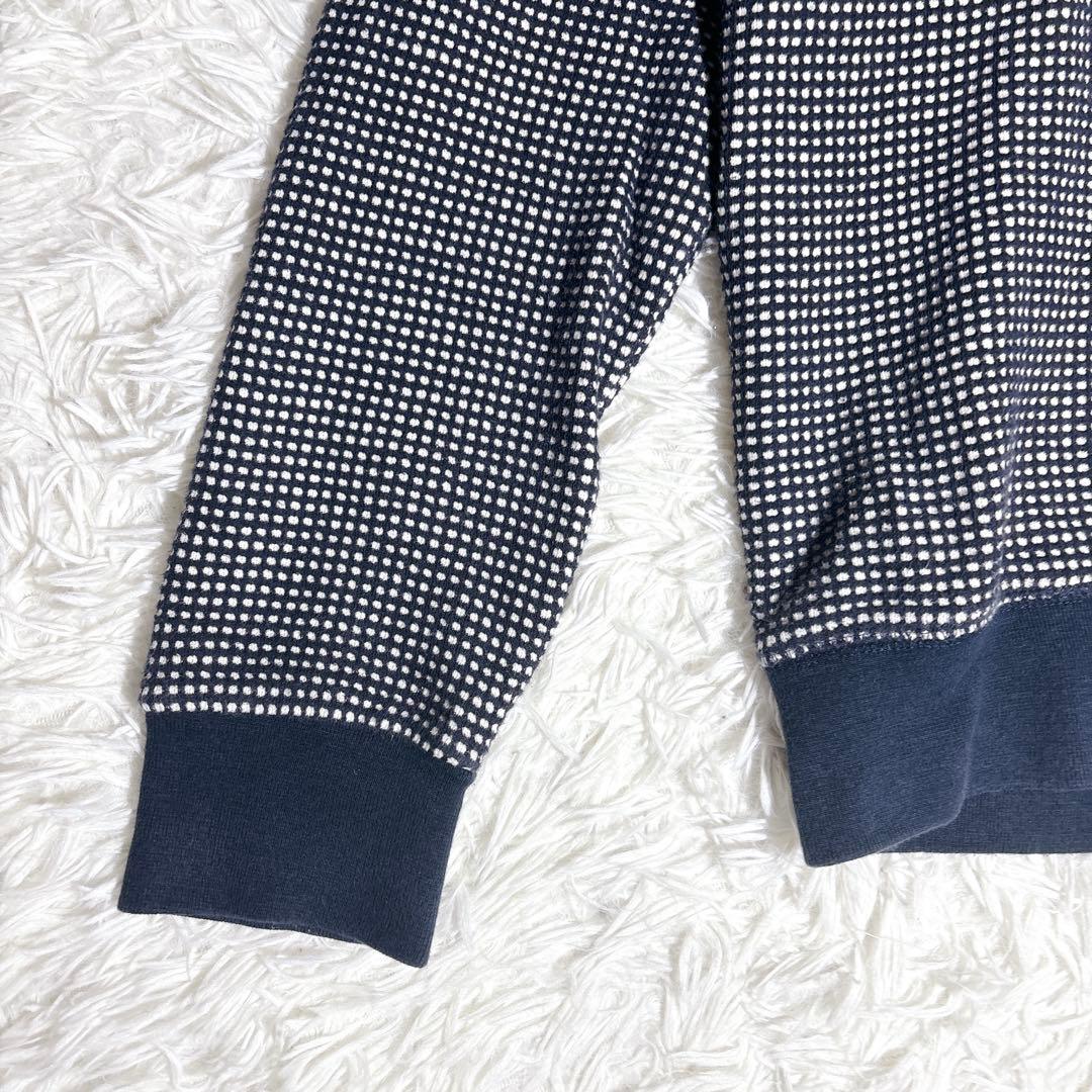 希少 美品 XL メゾンキツネ トリコロールフォックス ドット スウェット 紺