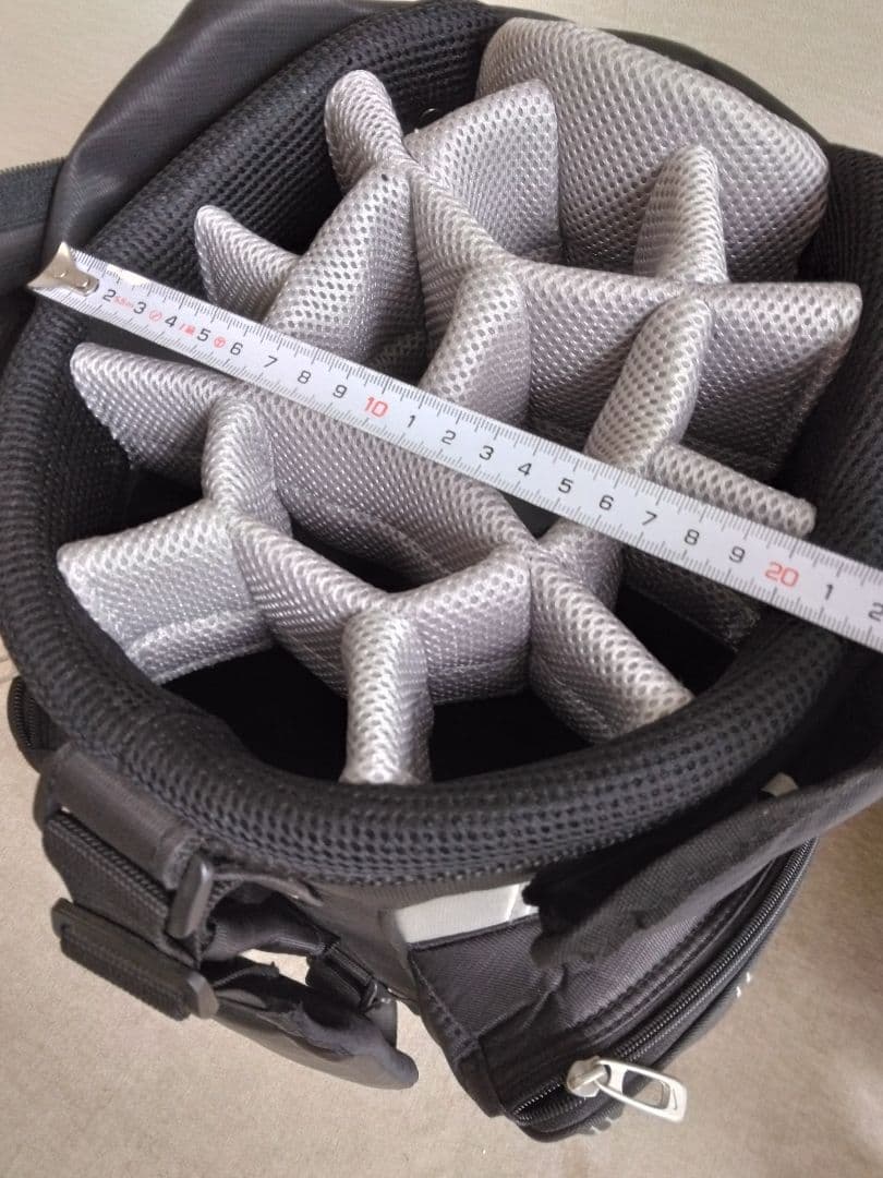 ナイキ　キャディバック　14分割　9型　ブラック　ナイロン