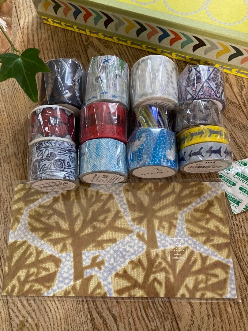 mina perhonen マスキングテープ　ポストカード　限定　完売品　廃盤品