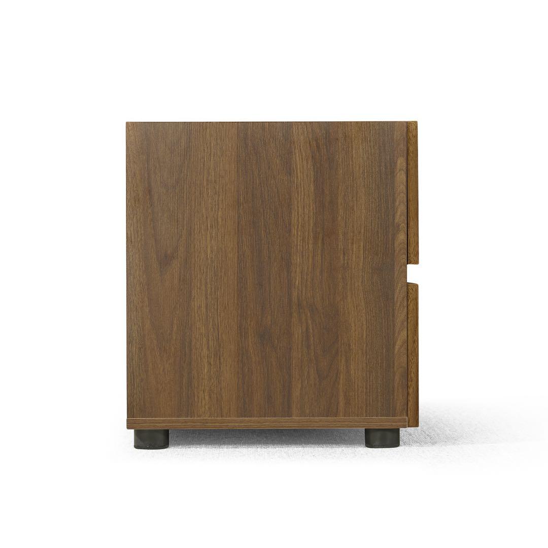 【新作】ルーバーデザイン ウォールナット材 収納チェスト