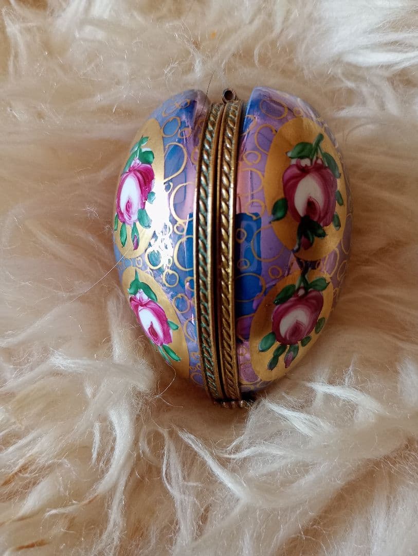 ※リモージュボックス　エナメル装飾陶磁器　香水瓶付き※