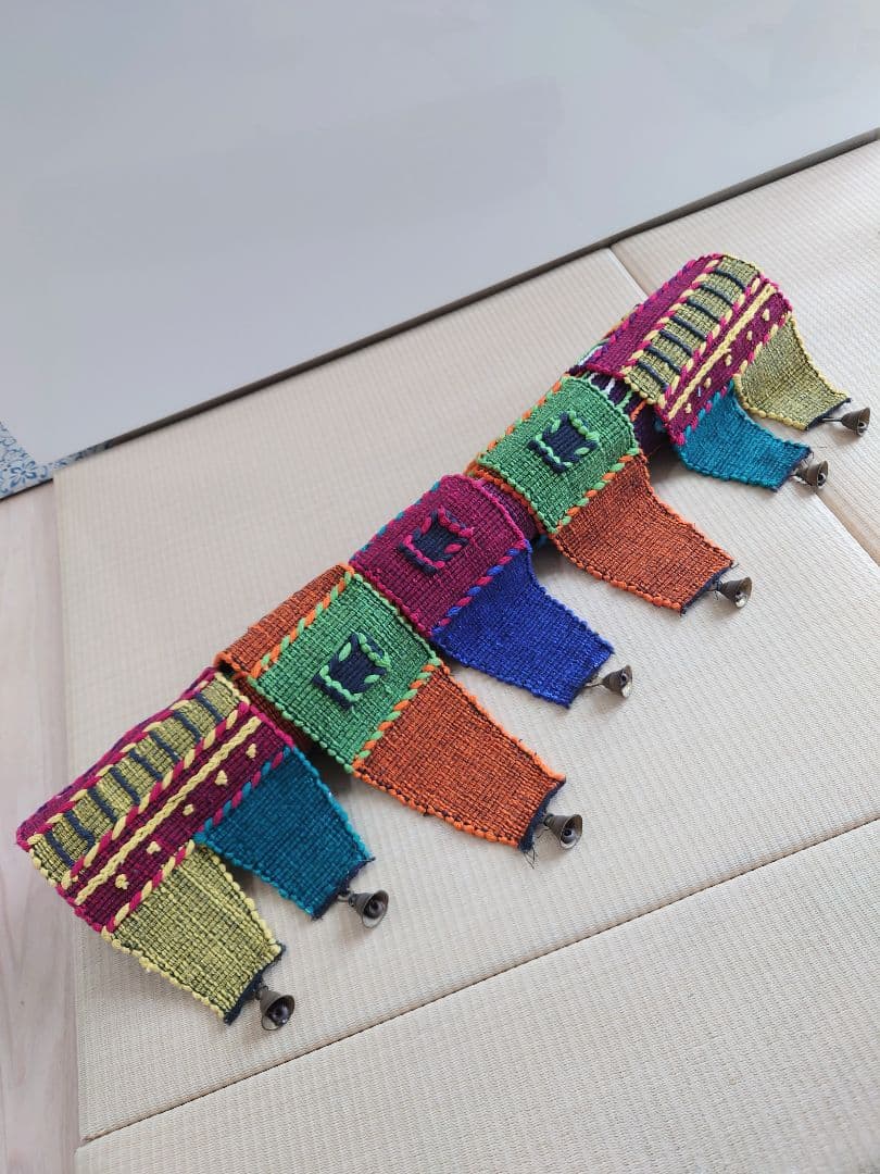 民族　厚手編み暖簾　170cm×70cm　アジアン　メキシコ　エスニック