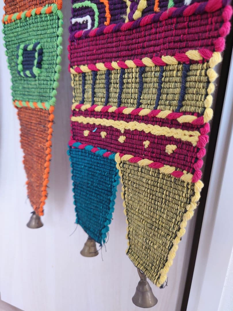 民族　厚手編み暖簾　170cm×70cm　アジアン　メキシコ　エスニック