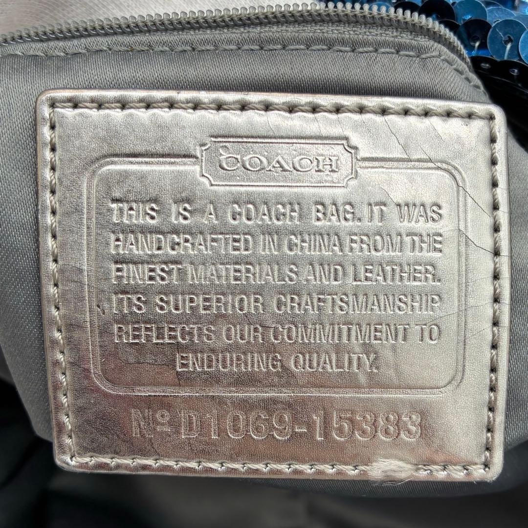 バッグ COACH Poppy Sequin Spotlight 2way Bag