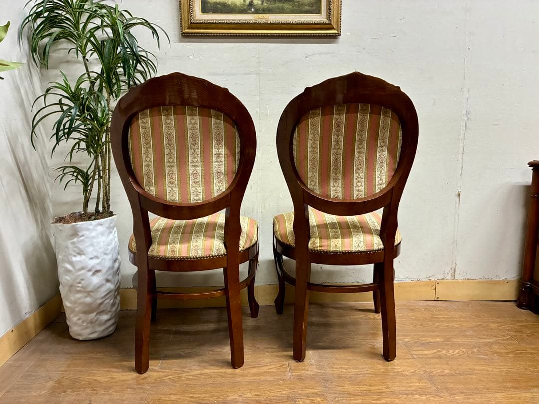 管465☆イタリア製☆アンティーク☆ヴェローナクラシック☆ダイニングチェア☆2脚