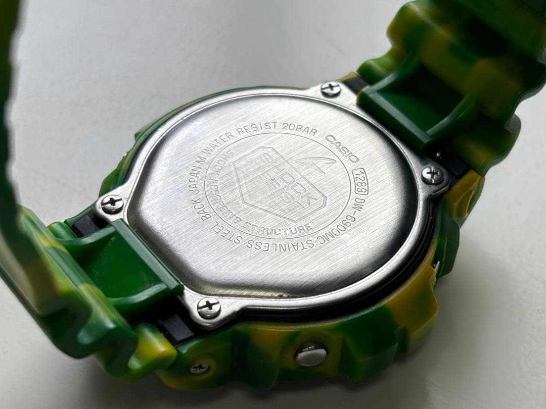 G-SHOCK/ジャミンカラー/迷彩/カモ/マーブル/三ツ目/限定/グリーン/緑