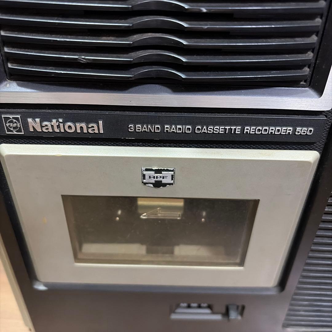 National ブラック　ナショナル ラジカセ　RQ-560　動作品　レトロ