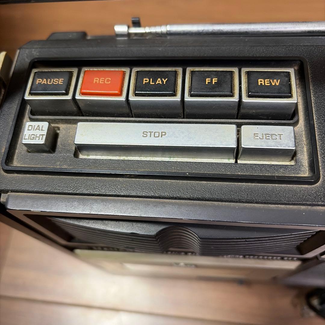 National ブラック　ナショナル ラジカセ　RQ-560　動作品　レトロ