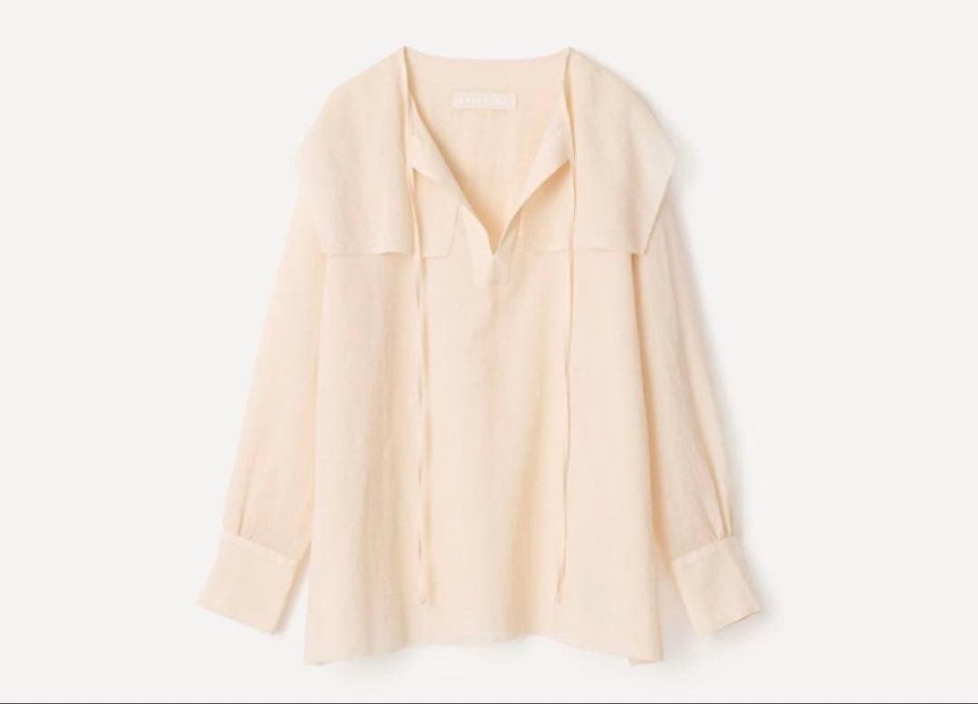 新品 PRISTINE プリスティン ジョーゼットセーラーカラーブラウス 長袖