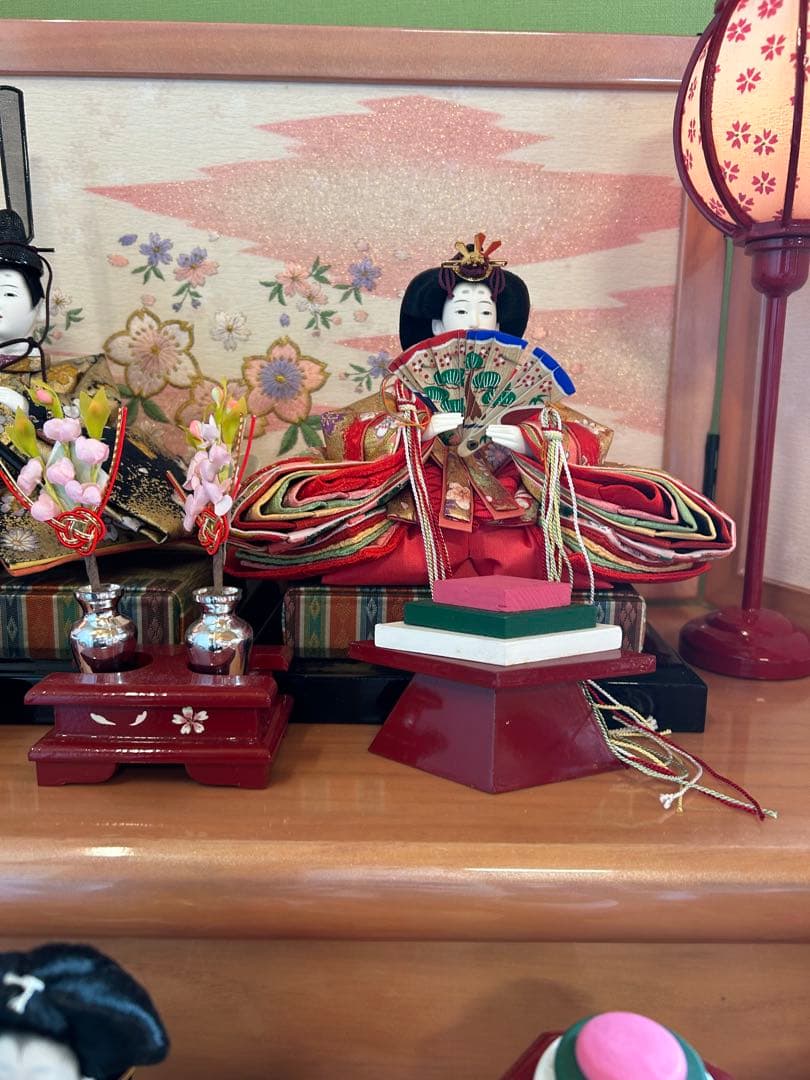 引き取り専用　ピンクの雛人形　とても可愛いです。　ひな祭り　飾り