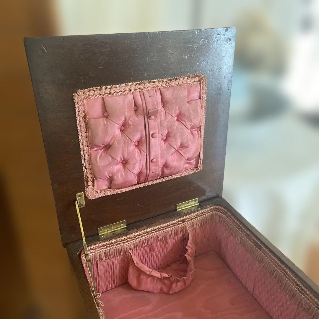 アンティークソーイングボックス小ぶり