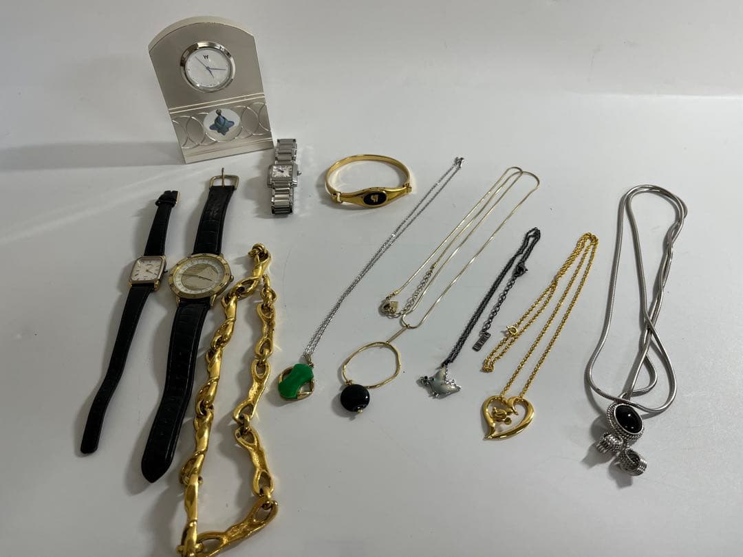 遺品整理グッズ　クォーツ時計 ステンレススチールバンド