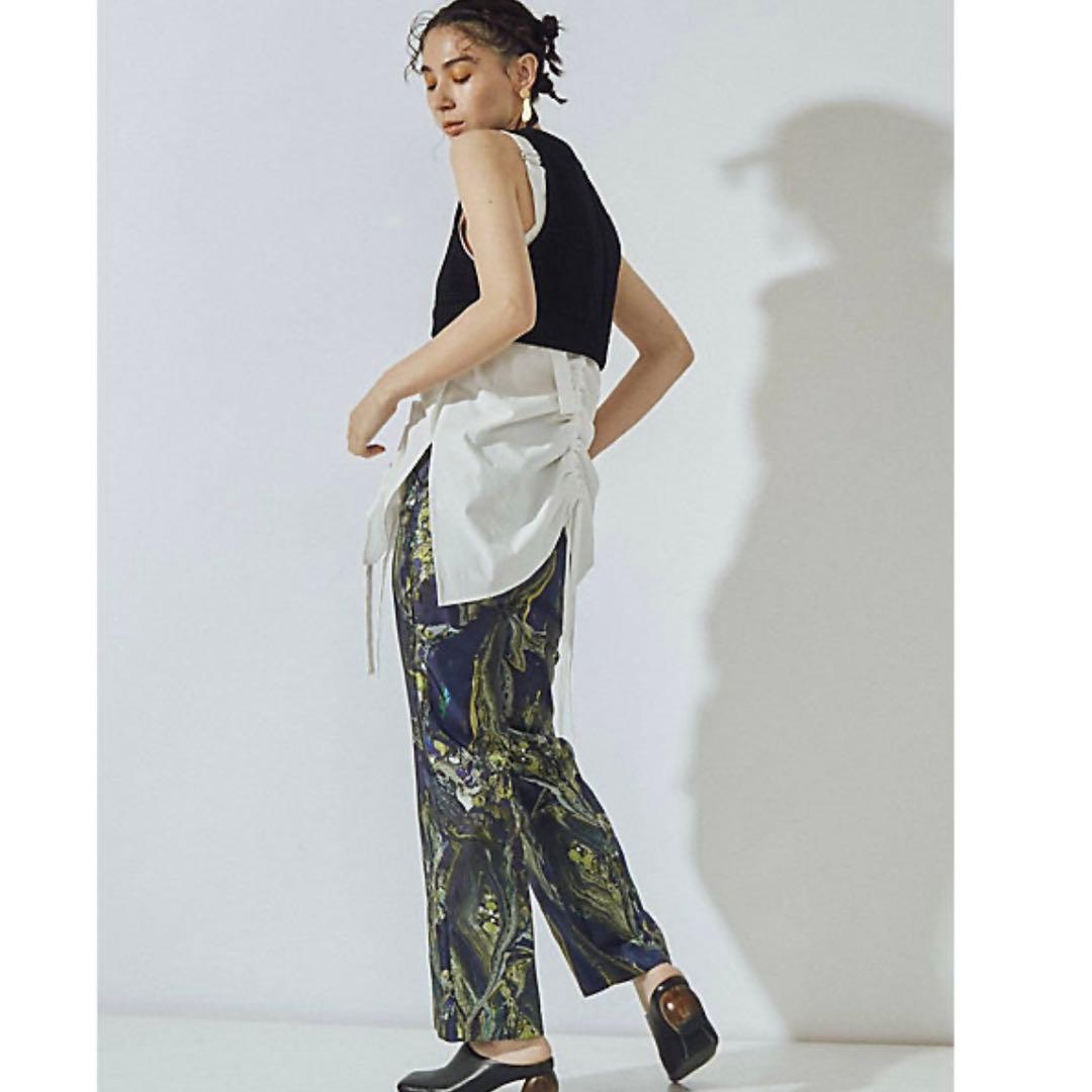 UN3D.　アンスリード　HEM GATHER SH CAMISOLE ホワイト