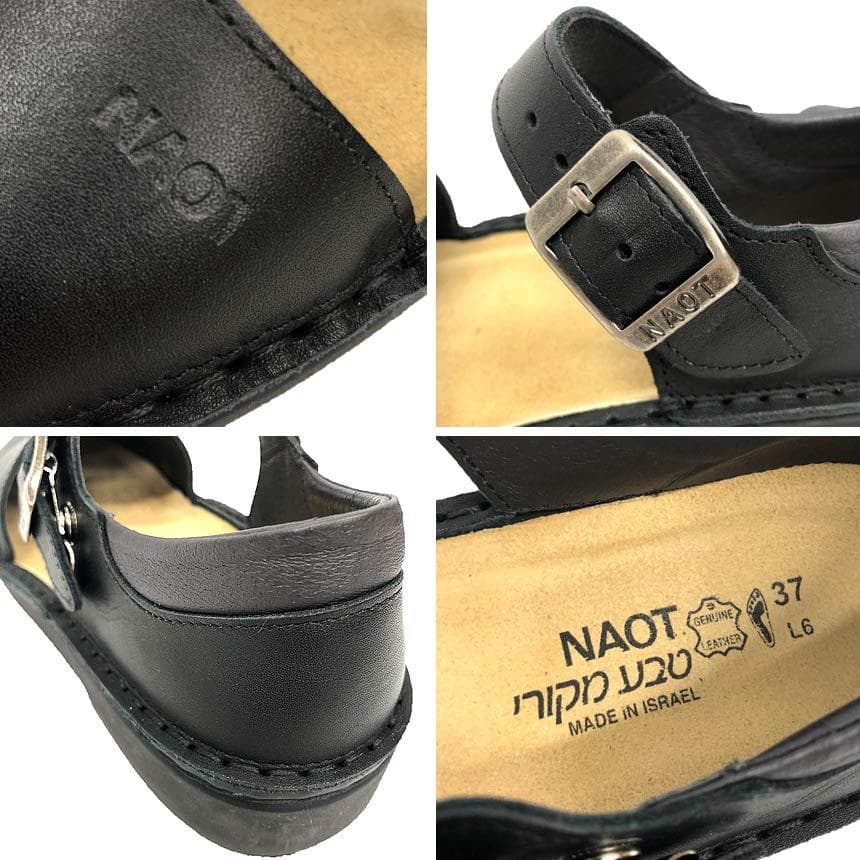 NAOT ストラップシューズ OLGA オルガ 37サイズ 黒 aq12382