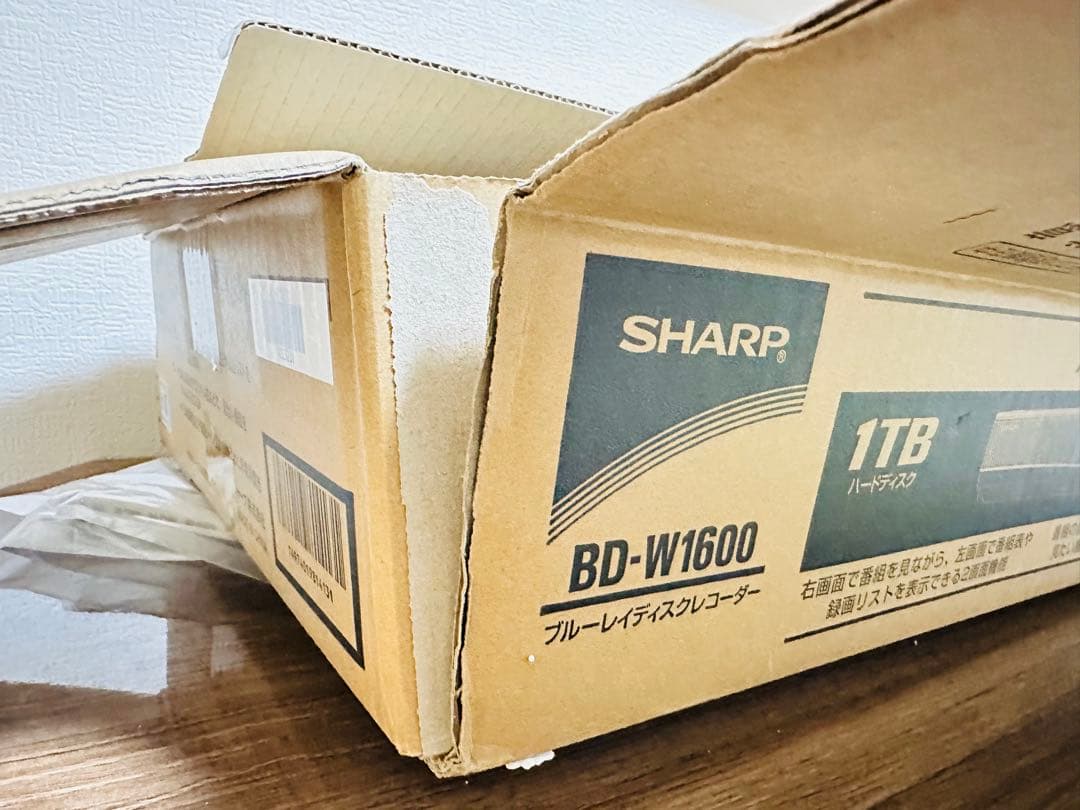 SHARP AQUOS ブルーレイ BD-W1600大容量【1TB】